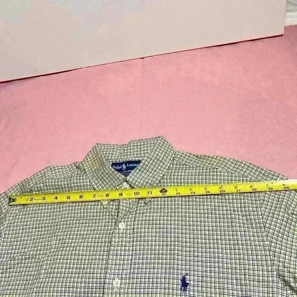 Vintage Ralph Lauren Mens Plaid Long Sleeve Button Up Shirt Yarmouth 16 32/33 - Picture 6 of 11
